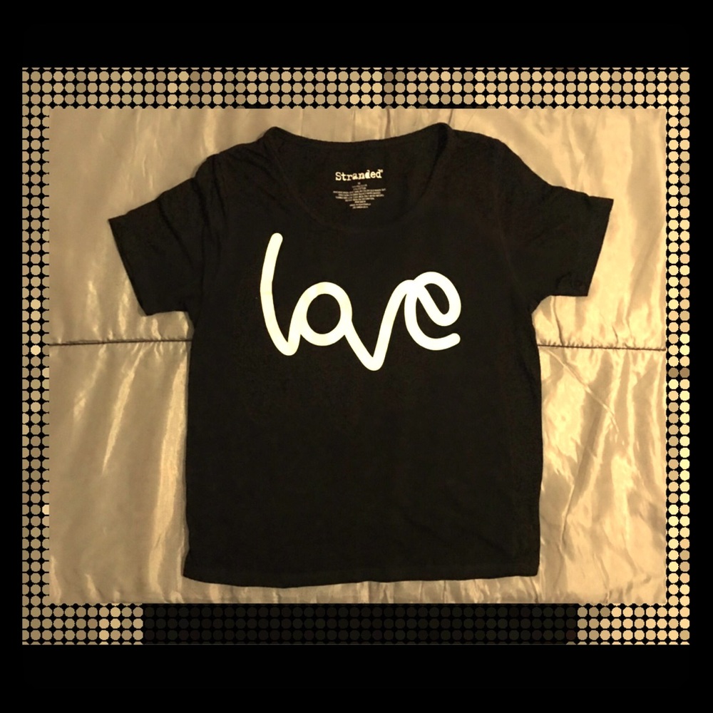 Women’s black crop top